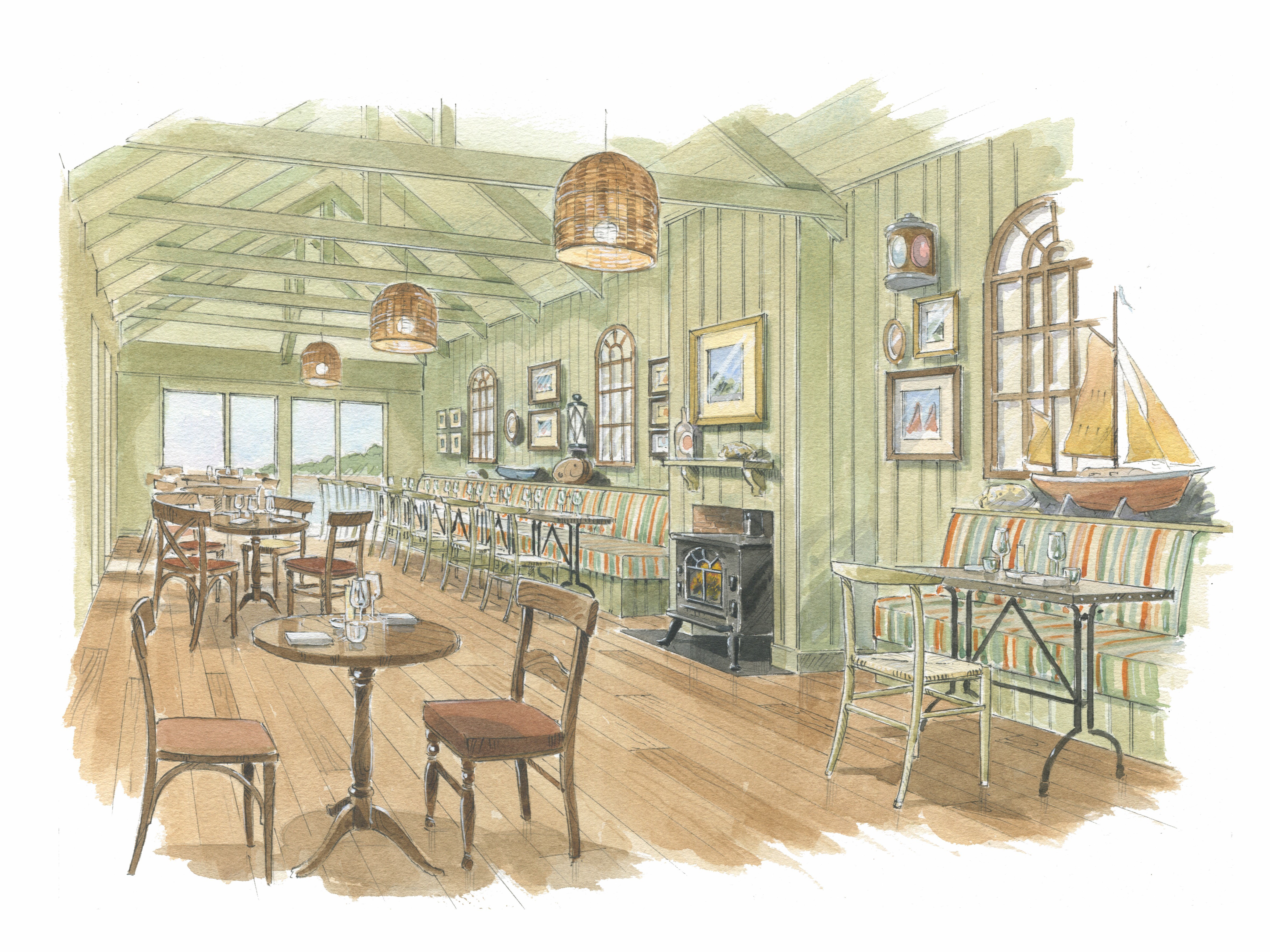 New Inn Visuals Pavilion with Table Lays